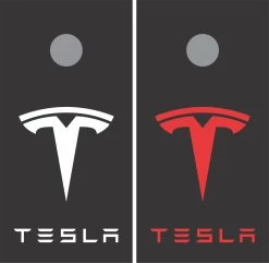 Tesla Cornhole Wraps - Set Of 2