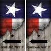 Texas Flag Come And Take It Cornhole Wraps - Set Of 2 -Pro Cornhole Shop Texas Flag Rip Come And Take It 04454.1678054047