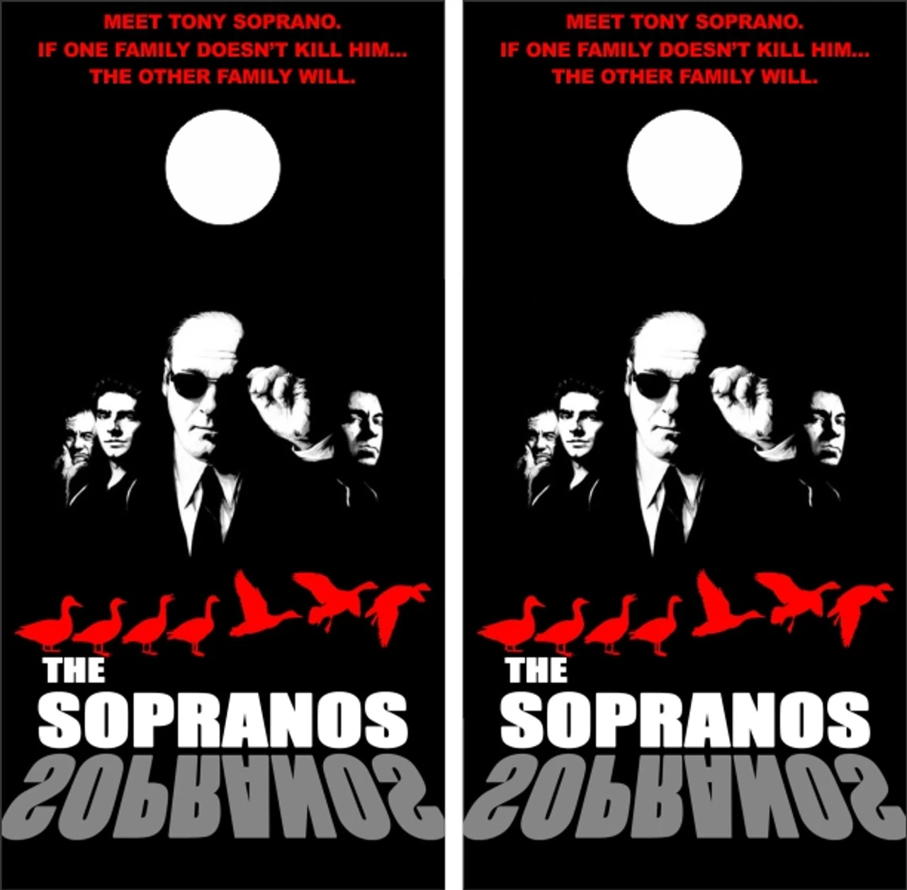 The Sopranos Version 2 Cornhole Set With Bags 4 The Sopranos Version 2 Cornhole Set With Bags - Image 2