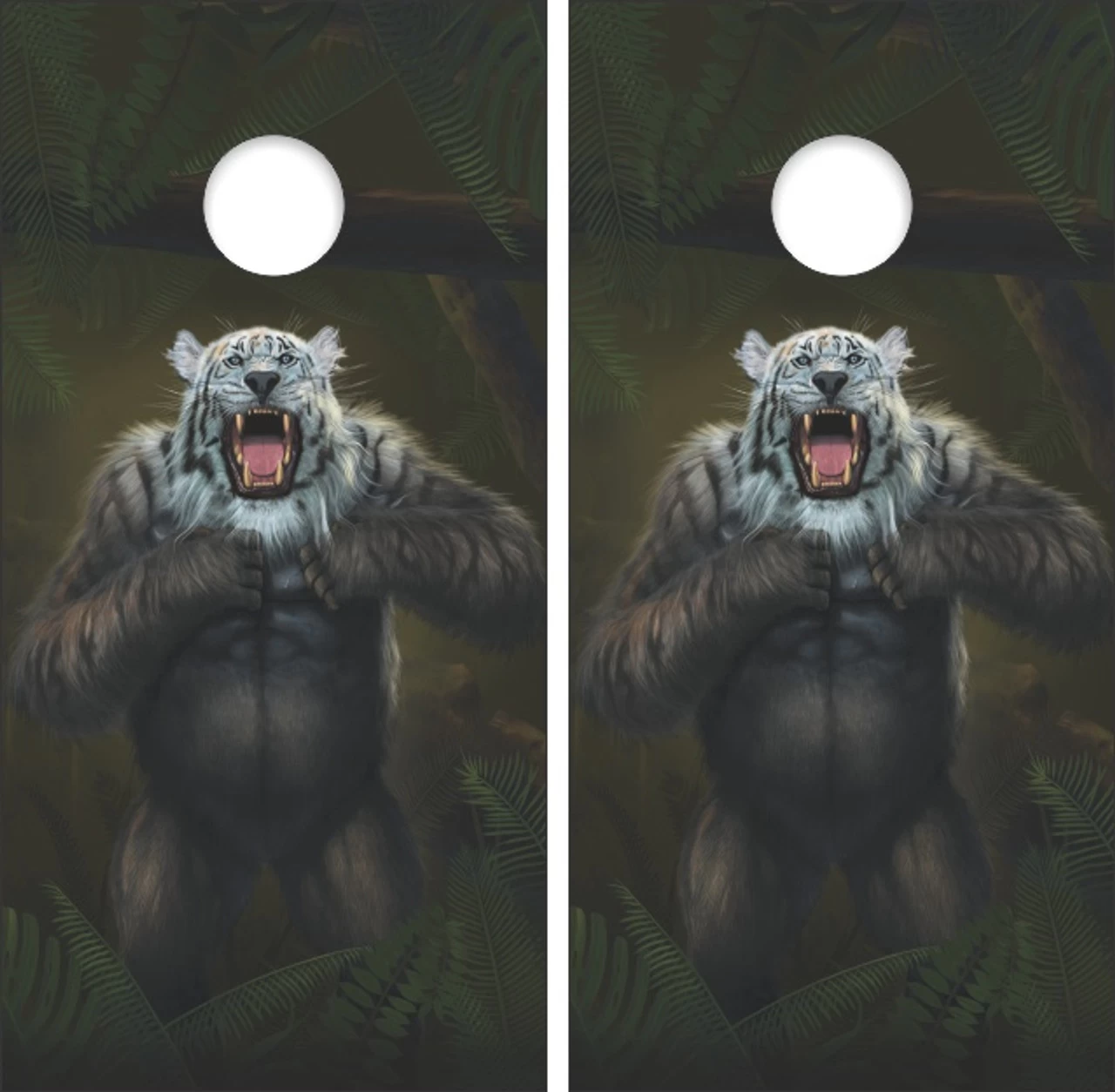 Tigerilla White Tiger Version Cornhole Set With Bags 4 Tigerilla White Tiger Version Cornhole Set With Bags - Image 2