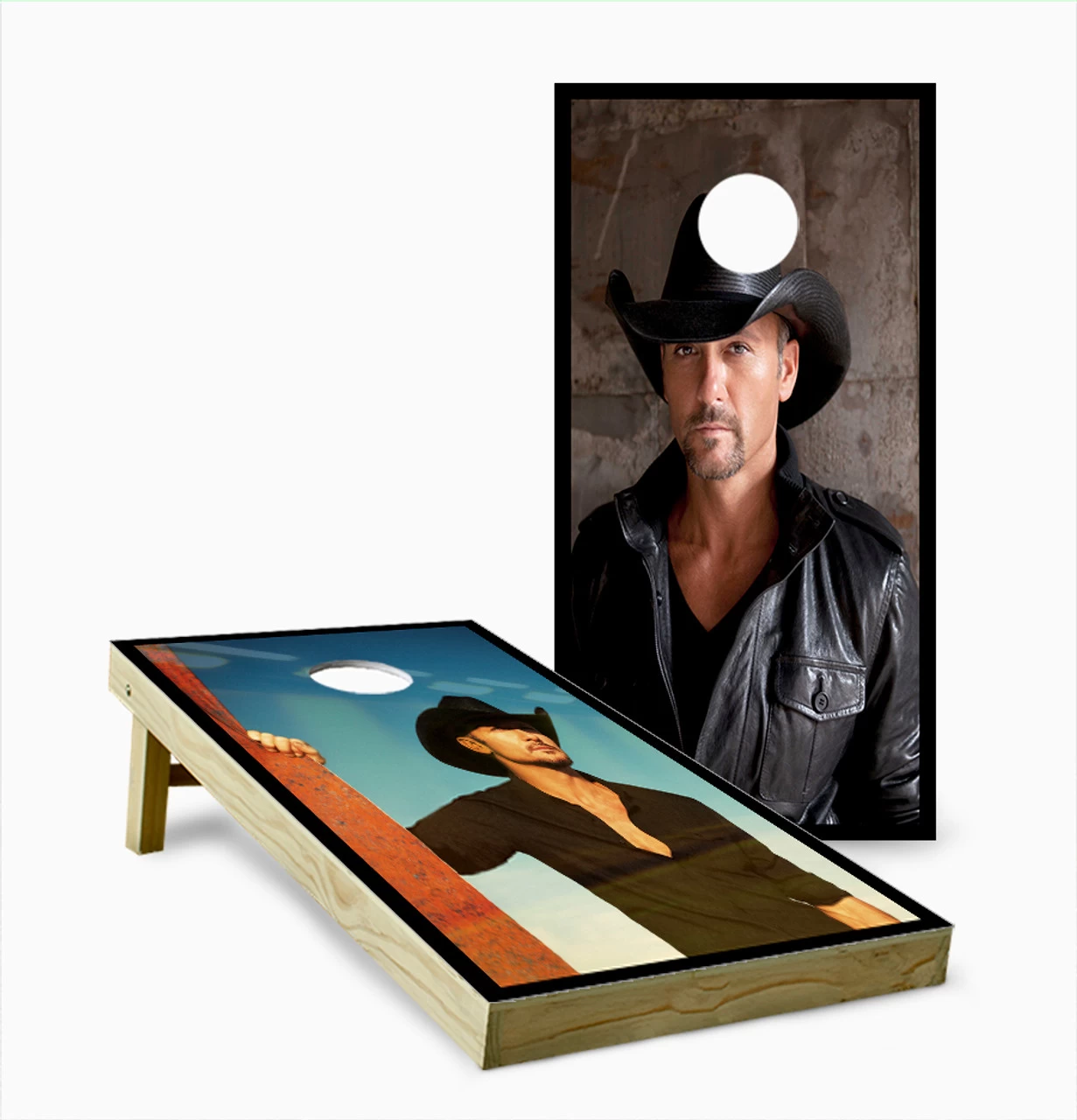 Tim McGraw Cornhole Set With Bags 3 Tim McGraw Cornhole Set With Bags