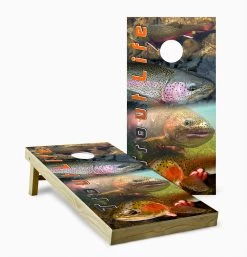 Trout Life Cornhole Set With Bags