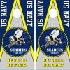 US Navy Seabees Cornhole Wraps - Set Of 2 -Pro Cornhole Shop US Navy Seabees Triangle 2 07740.1602544325