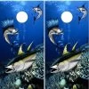 Underwater Fish Cornhole Wraps - Set Of 2 -Pro Cornhole Shop Underwater Fish 22812.1445035648