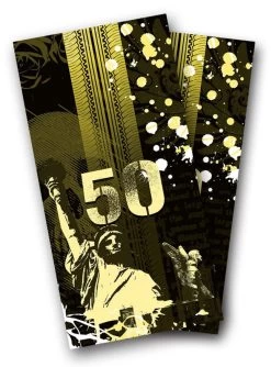 Urban Grunge Cornhole Wraps - Set Of 2