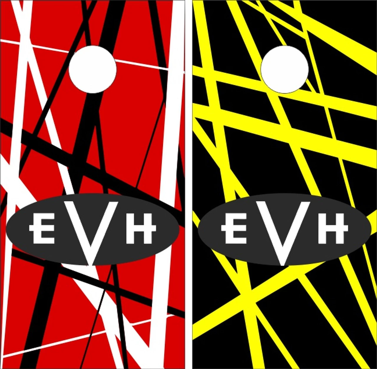 Van Halen Version 4 Cornhole Wraps - Set Of 2 3 Van Halen Version 4 Cornhole Wraps - Set Of 2