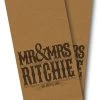 Wedding Mr And Mrs Cornhole Wraps - Set Of 2 -Pro Cornhole Shop Wedding Kraft Name 94901.1394060618