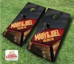 Wedding Neon Sign Cornhole Set With Bags 7 Wedding Neon Sign Cornhole Set With Bags -Pro Cornhole Shop Wedding Neon Sign Cornhole Set 38168.1485985128