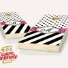 Wedding Ribbon Black Cornhole Set With Bags
