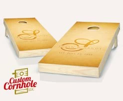 Wedding Rustic Name Cornhole Set With Bags