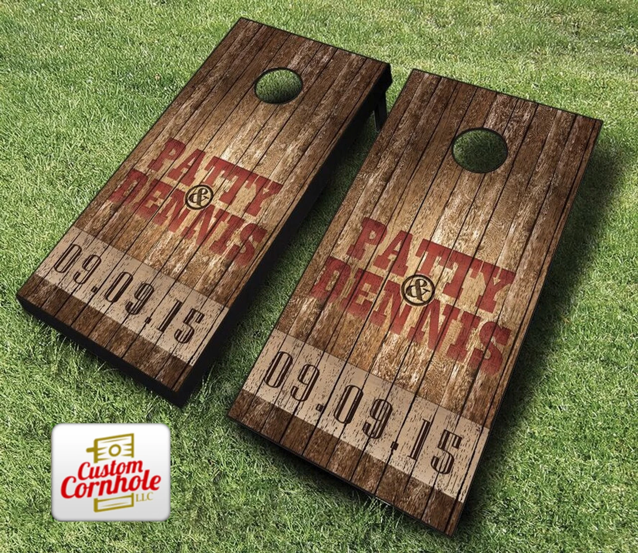Country Rustic Wedding Cornhole Set With Bags 5 Country Rustic Wedding Cornhole Set With Bags - Image 3
