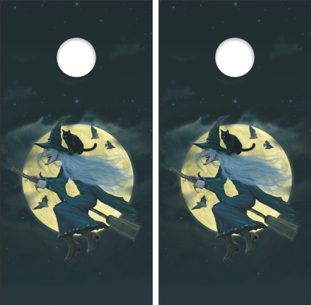 Witch Cornhole Wraps - Set Of 2 3 Witch Cornhole Wraps - Set Of 2