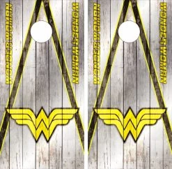 Wonder Woman Version 4 Cornhole Wraps - Set Of 2