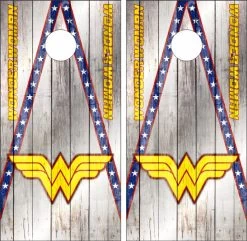 Wonder Woman Version 5 Cornhole Wraps - Set Of 2