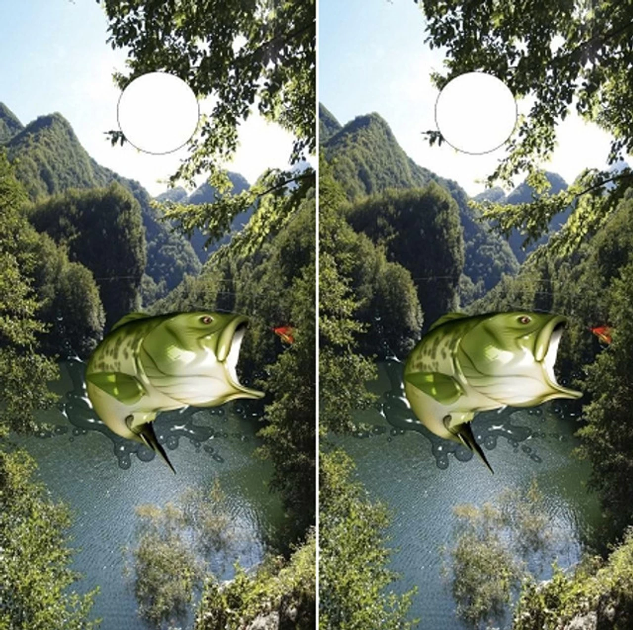 Largemouth Bass Cornhole Set With Bags 4 Largemouth Bass Cornhole Set With Bags - Image 2