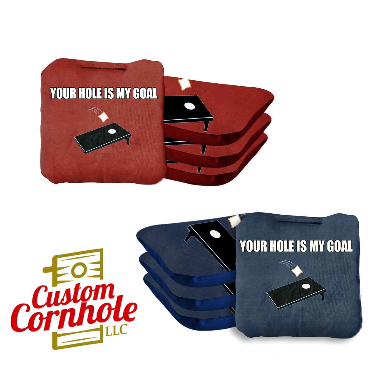 Your Hole Is My Goal Professional Cornhole Bags - Set Of 8 3 Your Hole Is My Goal Professional Cornhole Bags - Set Of 8