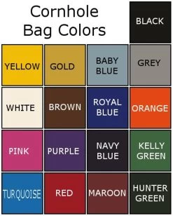 Football Field Cornhole Set With Bags -Pro Cornhole Shop bag colors 09233.1367951854