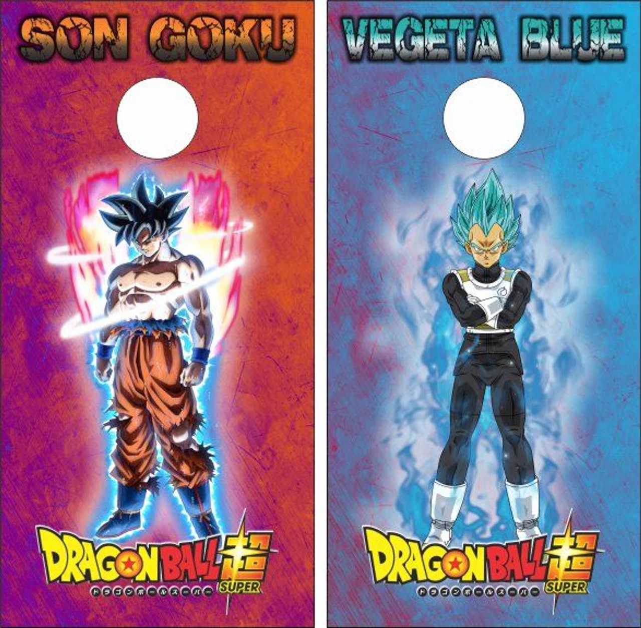 Dragon Ball Z Version 2 Cornhole Wraps - Set Of 2 3 Dragon Ball Z Version 2 Cornhole Wraps - Set Of 2