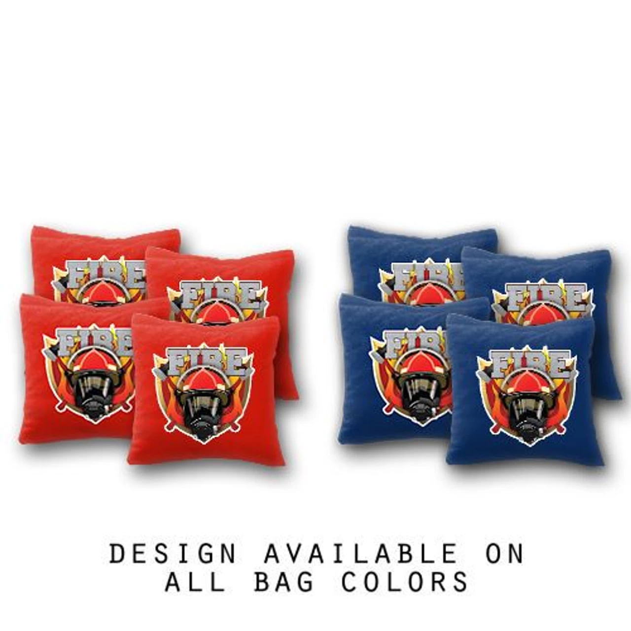 Firefighter Cornhole Bags - Set Of 8 3 Firefighter Cornhole Bags - Set Of 8