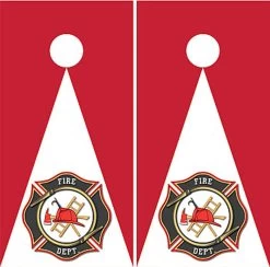Firefighter Cornhole Wraps - Set Of 2