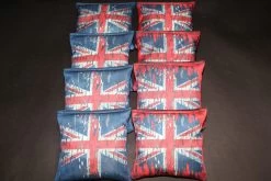 Union Jack Cornhole Bags - Set Of 8