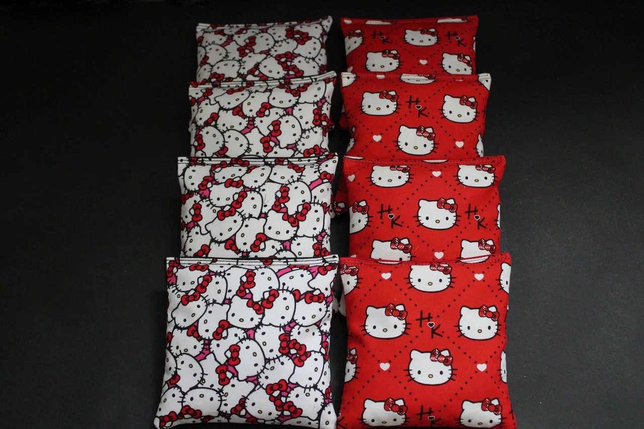 Hello Kitty Cornhole Bags - Set Of 8 3 Hello Kitty Cornhole Bags - Set Of 8