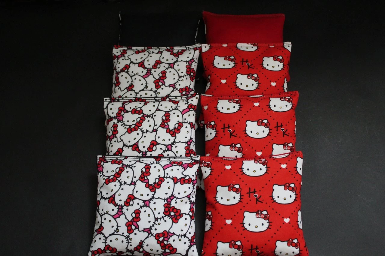 Hello Kitty Cornhole Bags - Set Of 8 4 Hello Kitty Cornhole Bags - Set Of 8 - Image 2