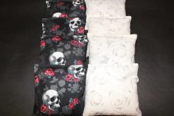 Skulls And Roses Cornhole Bags - Set Of 8