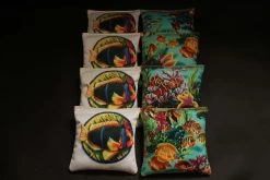 Tropical Paradise Fish Cornhole Bags - Set Of 8