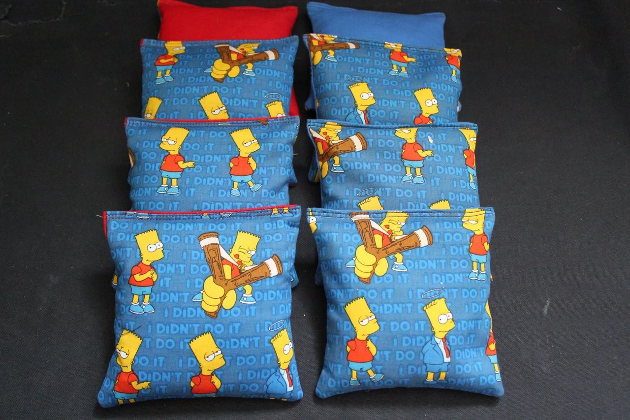Bart Simpson Cornhole Bags - Set Of 8 4 Bart Simpson Cornhole Bags - Set Of 8 - Image 2