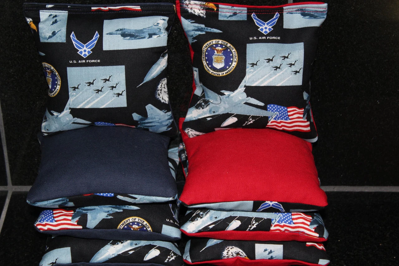 United States Air Force Cornhole Bags - Set Of 8 3 United States Air Force Cornhole Bags - Set Of 8