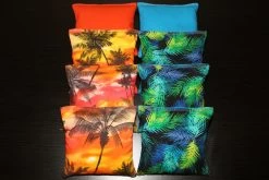 Paradise Palm Trees Cornhole Bags - Set Of 8