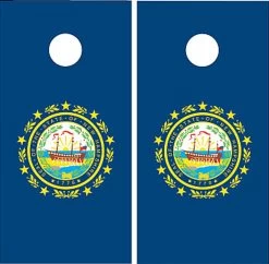 New Hampshire Flag Cornhole Set With Bags -Pro Cornhole Shop new hampshire state flag cornhole game l 21179.1374272046