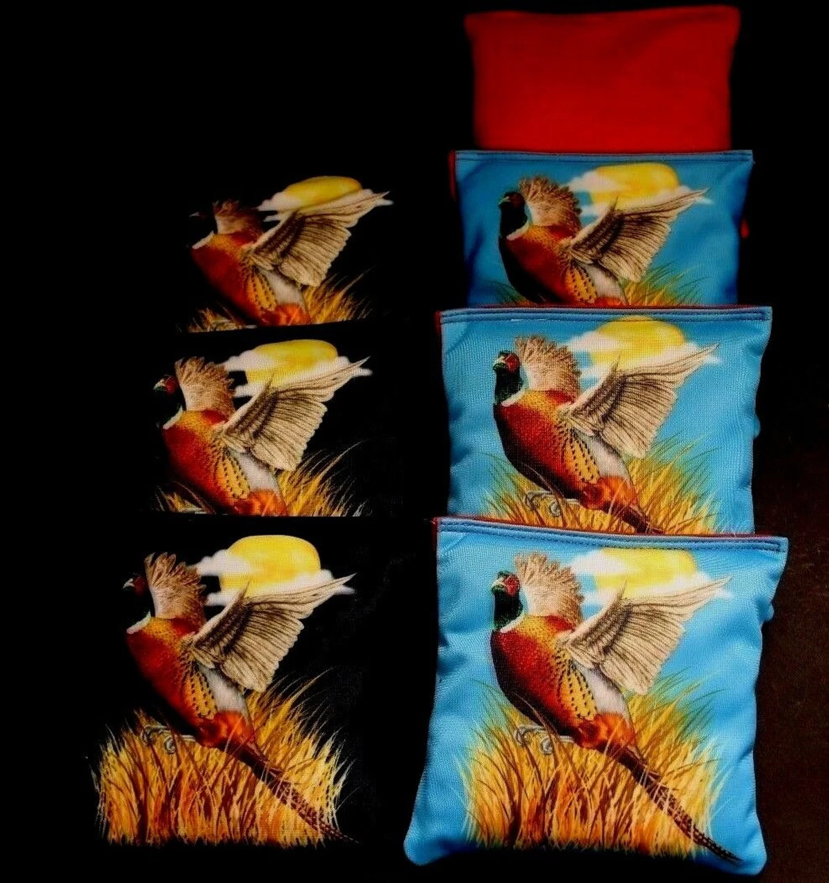 Pheasant Cornhole Bags - Set Of 8 4 Pheasant Cornhole Bags - Set Of 8 - Image 2