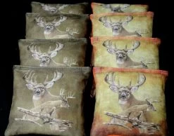 Deer Hunting Version 4 Cornhole Bags - Set Of 8