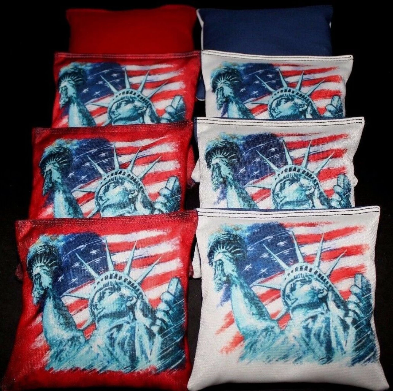 Statue Of Liberty Cornhole Bags - Set Of 8 3 Statue Of Liberty Cornhole Bags - Set Of 8